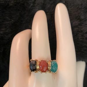 925 Sterling Silver plated with gold.